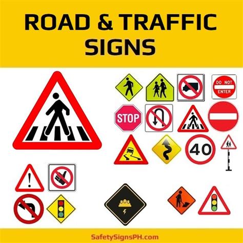Road signs in the Philippines .